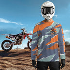 Camo Motocross Racing Jersey Dirt Bike Jersey Off Road Shirt Long Sleeve