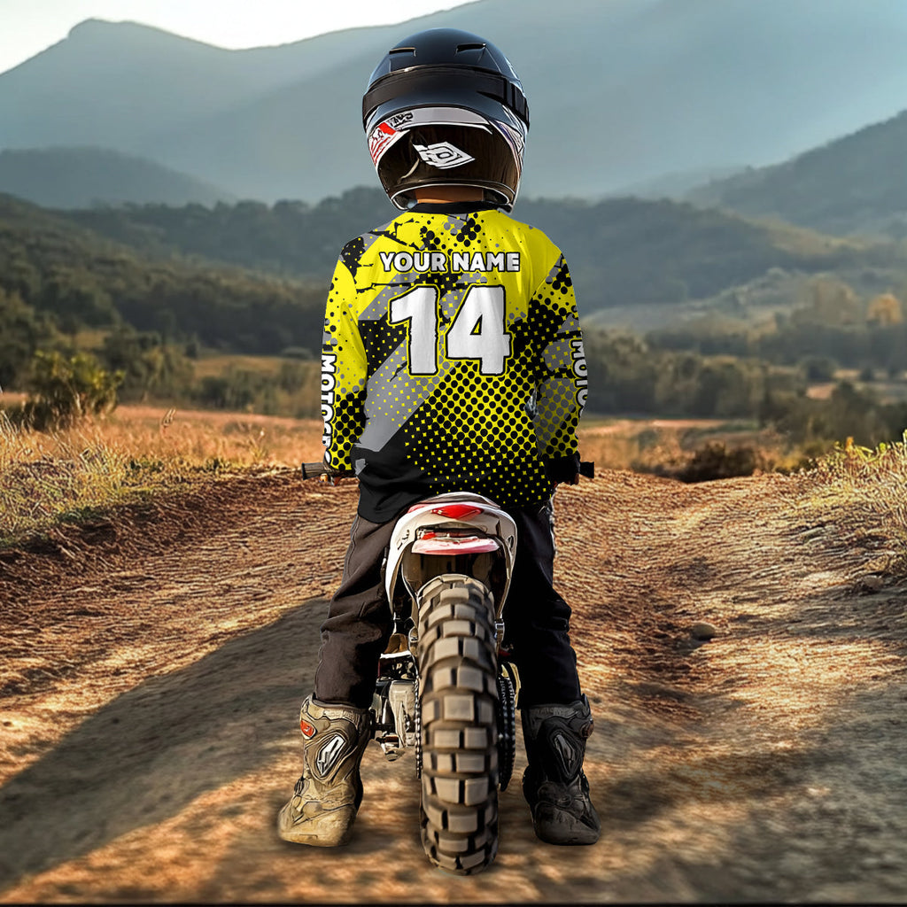 Eagle ATV Racing Jersey Yellow ATV Riding Shirt Adult Quad ATV Jersey