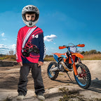 Custom Eagle ATV Riding Jersey Pink and Blue Quad Bike Jersey