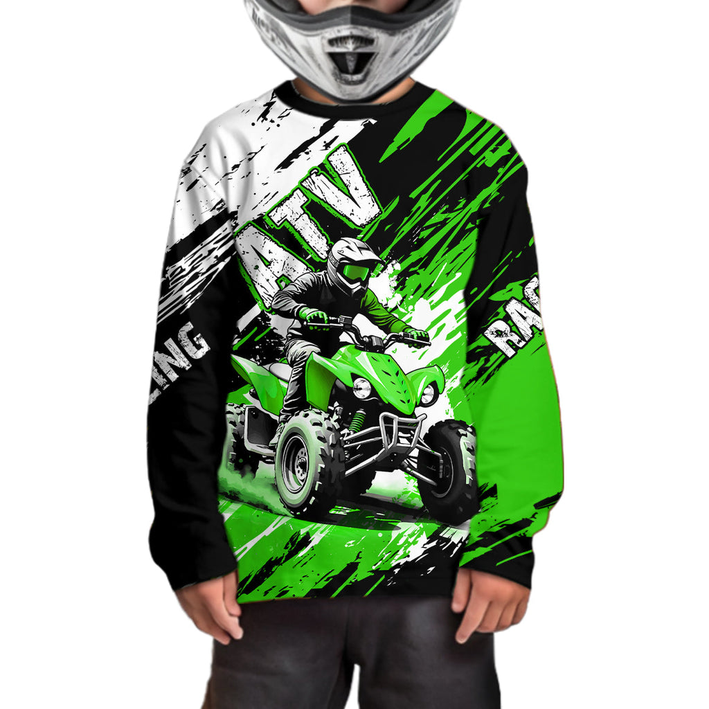 Green Atv Motocross Jersey Custom Off-Road Quad Bike Shirt Mx Dirt Bike