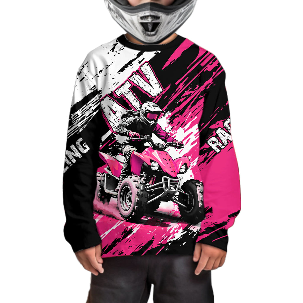 Pink Atv Motocross Jersey Custom Off-Road Quad Bike Shirt Mx Dirt Bike