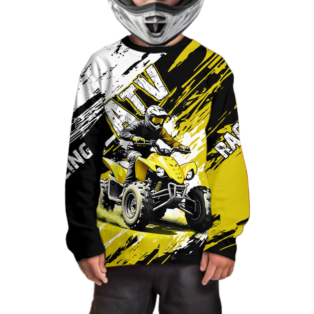 Yellow Atv Motocross Jersey Custom Off-Road Quad Bike Shirt Mx Dirt Bike