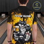 Custom Beer Wolf Bowling Jersey Bowling Team Shirts Bowling Polo & 1/4 Zip