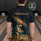 Astronaut Bowling Shirts Team Custom Bowling Polo and Quarter Zip