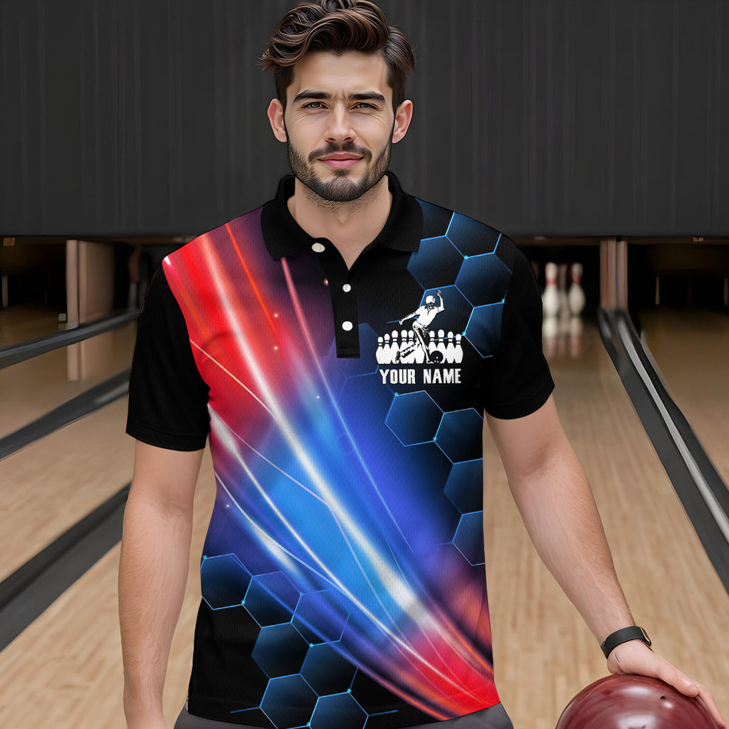 Bowling Polo Shirt Custom Bowling Shirt For Team Personalized Black Bowling Jerseys