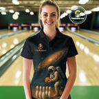 Astronaut Bowling Shirts Team Custom Bowling Polo and Quarter Zip