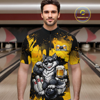 Custom Beer Wolf Bowling Jersey Bowling Team Shirts Bowling Polo & 1/4 Zip