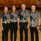 Black and Gold Tribal Pattern Bowling Jersey Bowling Uniform Bowling Team Shirts