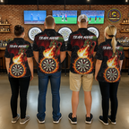 Custom Flame Dragon Darts Shirt Darts Team Jerseys Dartboard Shirt Dart League