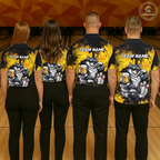 Custom Beer Wolf Bowling Jersey Bowling Team Shirts Bowling Polo & 1/4 Zip