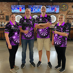 Custom Purple Galaxy Dragon Darts Shirt Darts Team Jerseys Dartboard Shirt