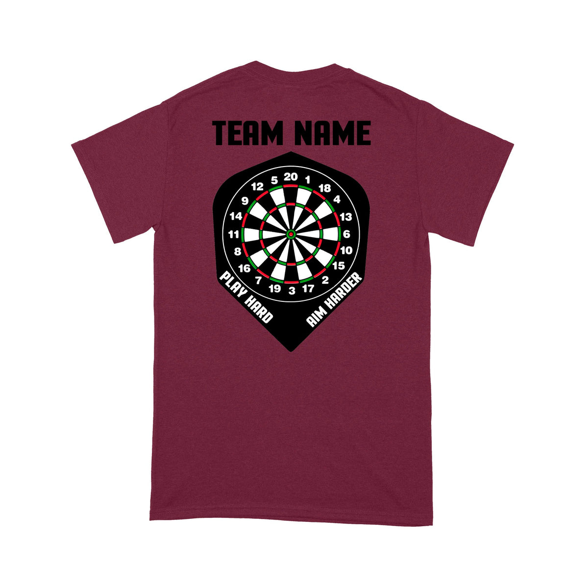 Play Hard Aim Harder Custom Dart Team Shirts And, Darts Gift