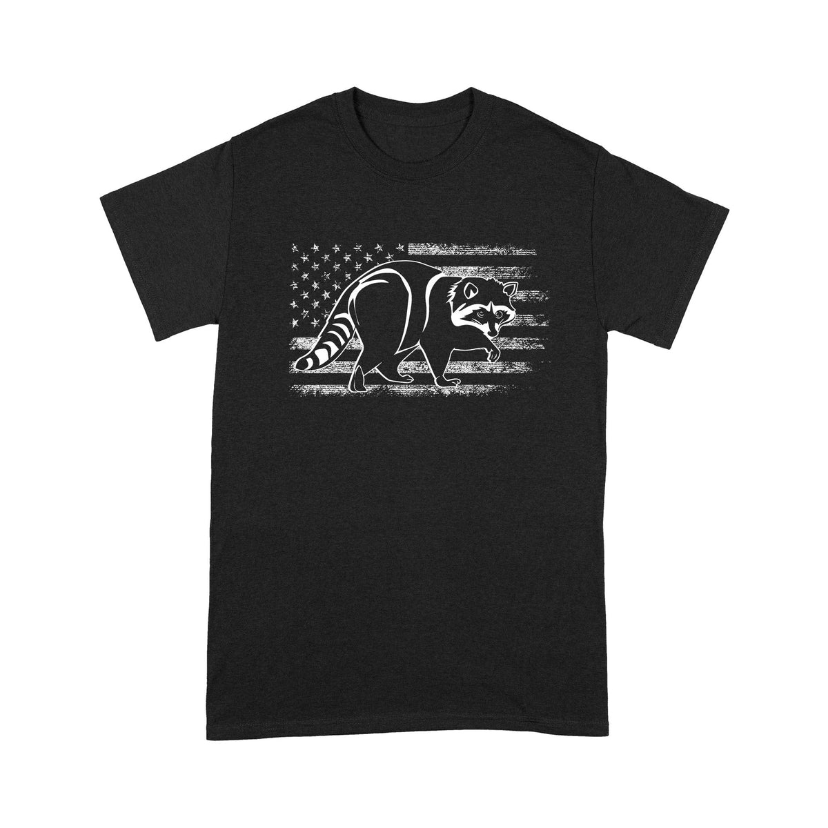 Coon hunting American flag, racoon hunter shirt - Standard T-shirt