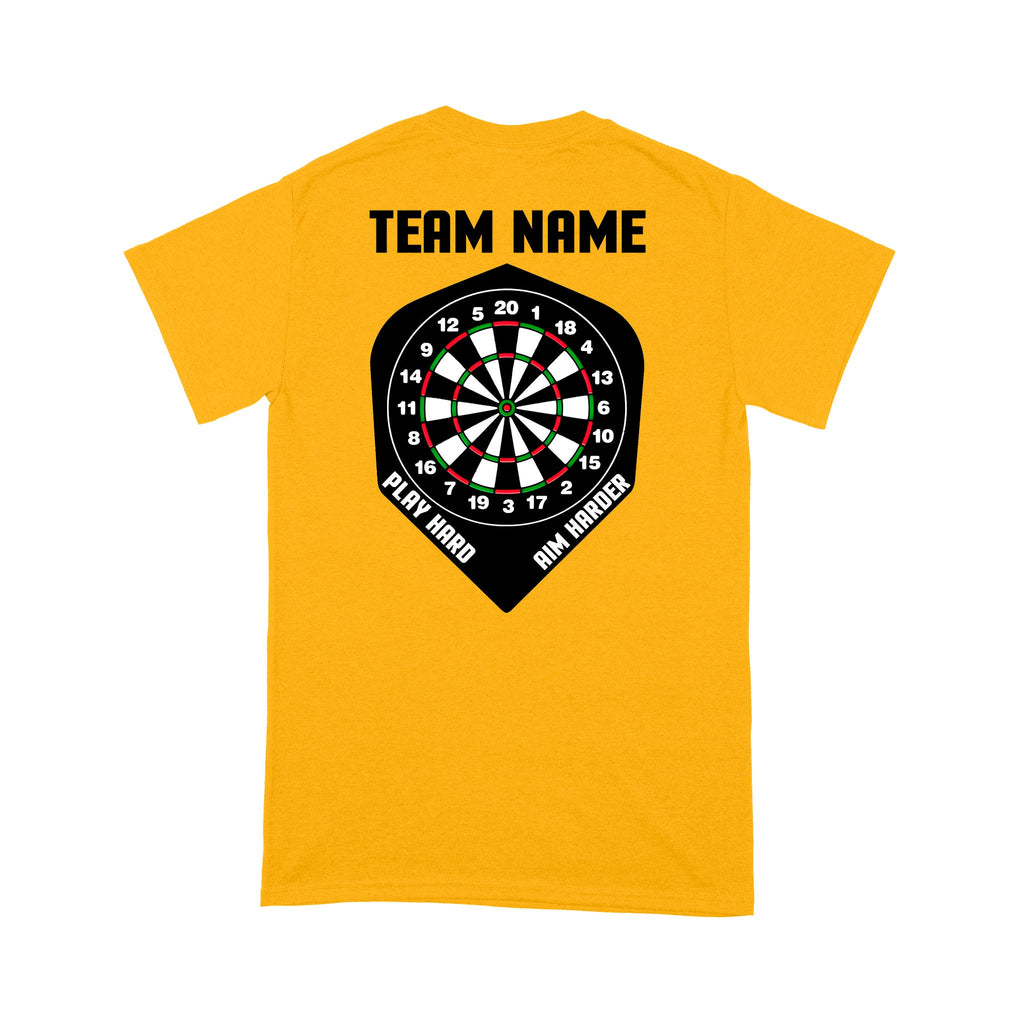 Play Hard Aim Harder Custom Dart Team Shirts And, Darts Gift
