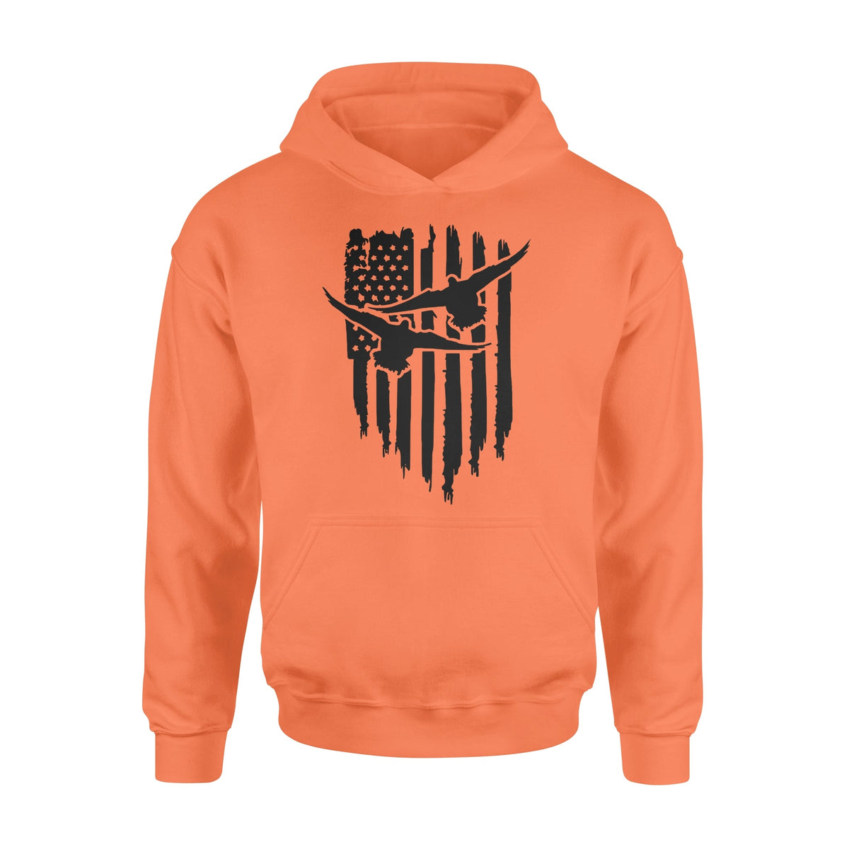 Duck Hunting American Flag Clothes, Shirt for Hunting - Standard Hoodie