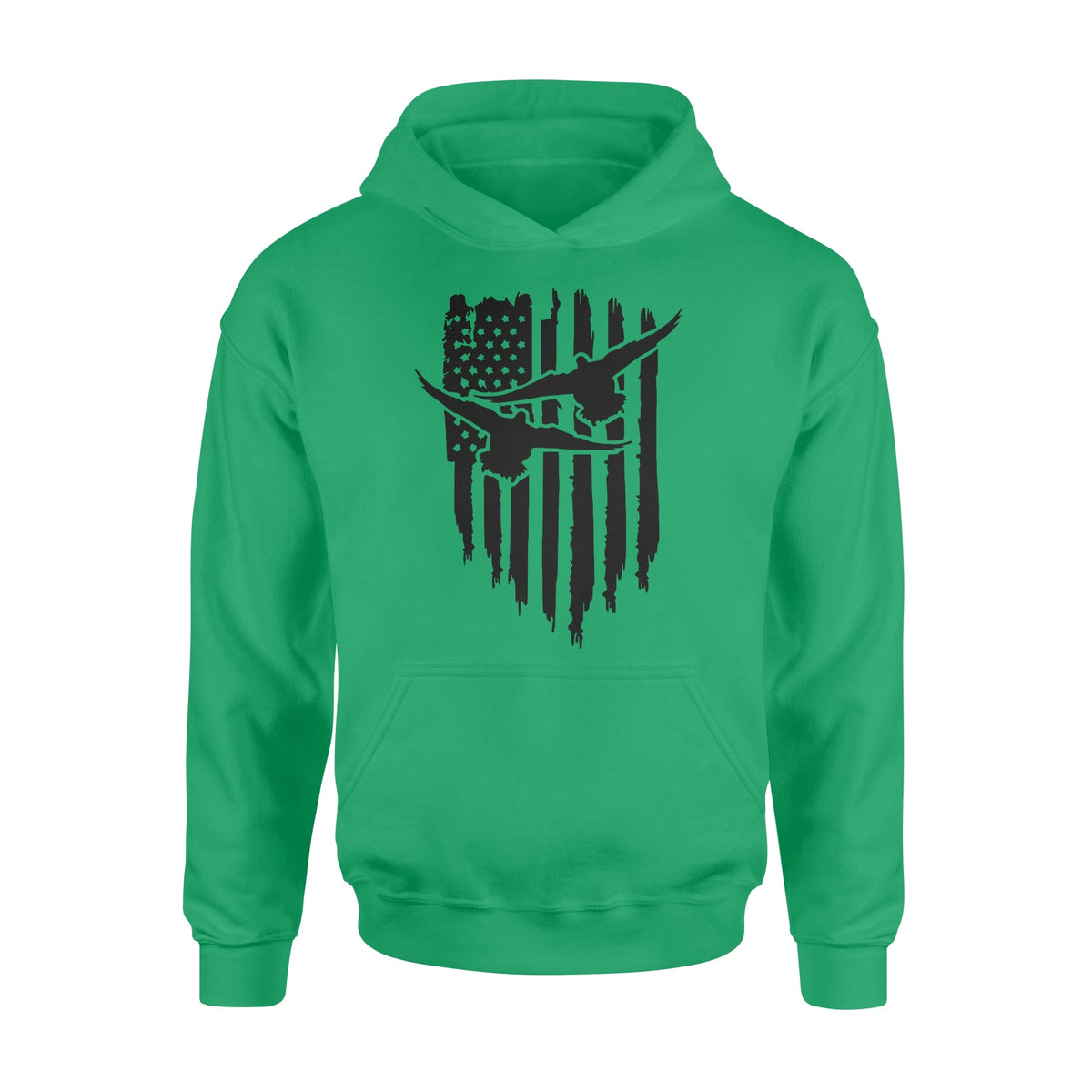 Duck Hunting American Flag Clothes, Shirt for Hunting - Standard Hoodie