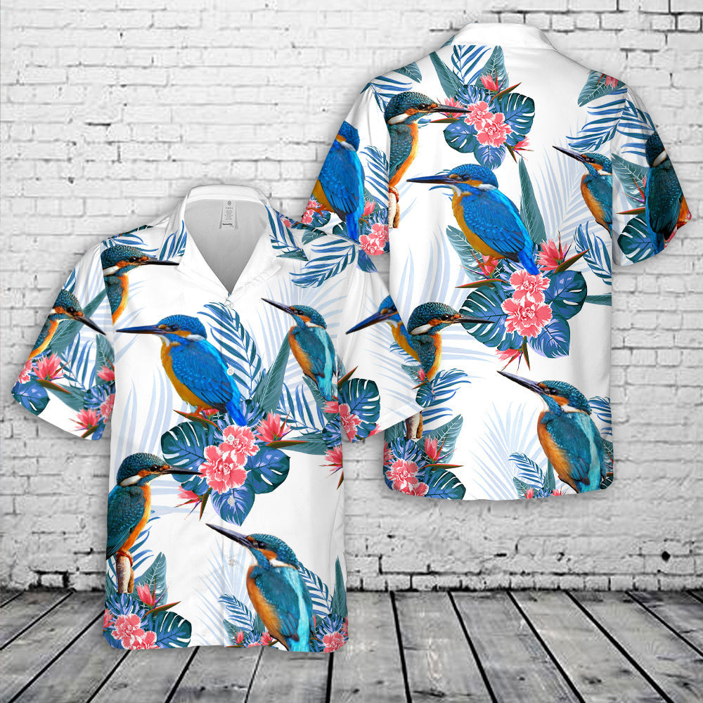 Kingfisher Bird Hawaiian Shirt