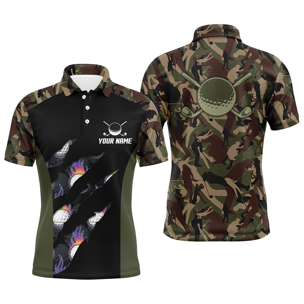 Men's Golf Polo Shirts Custom Camo Golf Shirt For Men's, Golf Attire For Men, Golf Polo Shirt, Golf Shirts