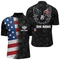 US Flag 8 Ball Billiard 3D Jersey Shirts, Funny Billiard 8 Ball Wings Jerseys, Personalized Billiard Team Jersey Shirt