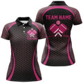 Custom Pink Pickleball Shirts For Women, Women's Pickleball Outfit Pickleball Team Shirts, Pickleball Polo Shirts