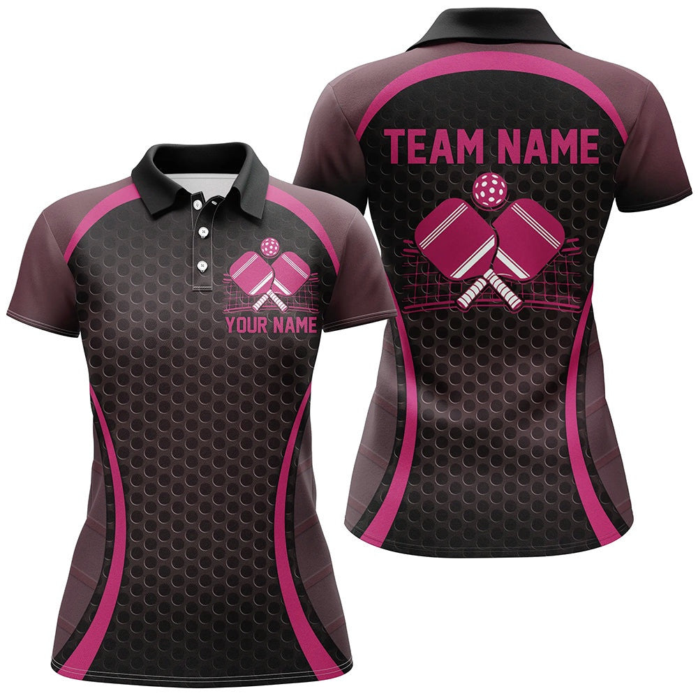 Custom Pink Pickleball Shirts For Women, Women's Pickleball Outfit Pickleball Team Shirts, Pickleball Polo Shirts