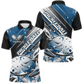 Custom Men's Pickleball Polo Shirts, Black And Blue Pickleball Outfit Pickleball Team Shirts, Pickleball Polo Shirts