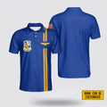 Custom Name US Navy Blue Angels AOP Premium Polo Shirt - Gift For Military Personnel