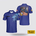 Custom Name US Navy Blue Angels Premium AOP Polo Shirt - Gift For Military Personnel