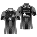 8 Ball Billiard Funny Pool Player Custom Custom Billiards Polo, Personalized Billiard Polo Shirt