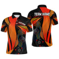 3D Orange Billiard Balls Polo Shirts Custom Billiard Pool League Shirts, Personalized Billiard Polo Shirt