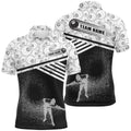 3D Funny Billiards 8 Ball Pattern Polo Shirts, Custom Player Billiards Polo, Personalized Billiard Polo Shirt