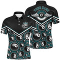 3D Funny Custom 8 Ball Pattern Pool Billiard Shirts, Personalized Billiard Polo Shirt