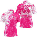Custom Pink Pickleball Team Shirts Uniform, Men's Pickleball Outfit Pickleball Apparel, Pickleball Polo Shirts