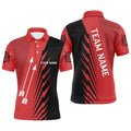 Custom Red Black Archery Arrows Polo Shirts For Men Name Archery Polo Shirts, Custom Archery Team Polo Shirt