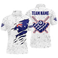 8 Ball Pool Australia Flag Billiard's Shirts Custom 8 Ball Pool Polo Shirts, Personalized Billiard Polo Shirt