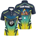8 Ball Pool Billiard Polo Custom Polo Shirts, 8 Ball Billiards Apparel Clothing, Personalized Billiard Polo Shirt