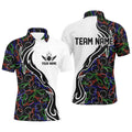 Customized Name Bowling Team Shirts For Men And Women Bowling Pattern Bowling League Polo Shirt, Personalized Bowling Team Shirt