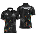Custom Polo Bowling Shirt For Men, Strike Men Bowlers Polo Shirt Short Sleeve, Personalized Bowling Team Shirt