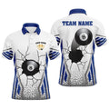 8 Ball Broke Wall Custom Funny Billiards Shirts, Personalized Billiard Polo Shirt
