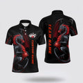 Bowling Polo Shirt, Customized Dragon Bowling Polo Shirts Men Team Bowling Jerseys Bowler Outfit Bowling Apparel