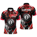 8 Ball Pool Billiard Polo Custom Billiard Polo Shirts Team League Billiard Shirts, Personalized Billiard Polo Shirt