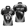 Billiard 8 Ball Pool Thunder Polo Shirts, Custom Pool Billiards 3D Shirts, Personalized Billiard Polo Shirt
