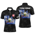 Archery Pennsylvania Flag Polo Shirts For Men Custom Patriotic Team Archery Polo, Custom Archery Team Polo Shirt