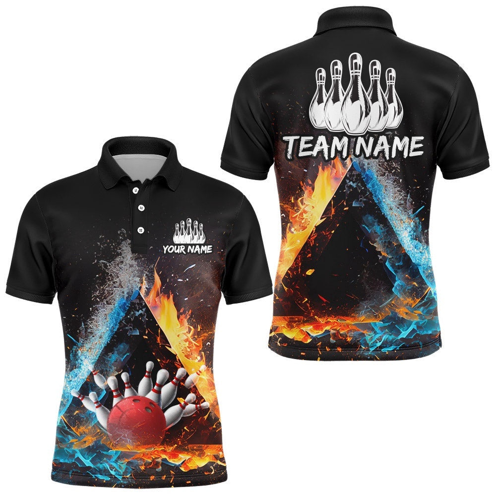 Bowling Polo Shirt Bowling Polo Shirt For Men Custom Bowling Team Polo Shirt Bowling Shirt, Personalized Bowling Team Shirt