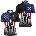 American Flag Men's Golf Polo Shirts Custom Patriotic Golf Outfits For Men, Gifts For Golf Lovers, Golf Polo Shirt, Golf Shirts