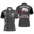 It Worked In My Head Custom 3D Printing Pool Ball Polo Shirts, Best Billiards Gift Idea, Personalized Billiard Polo Shirt