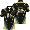 Billiard Polo Grunge Style Polo Shirts Custom Pool Team Polo For Player, Personalized Billiard Polo Shirt