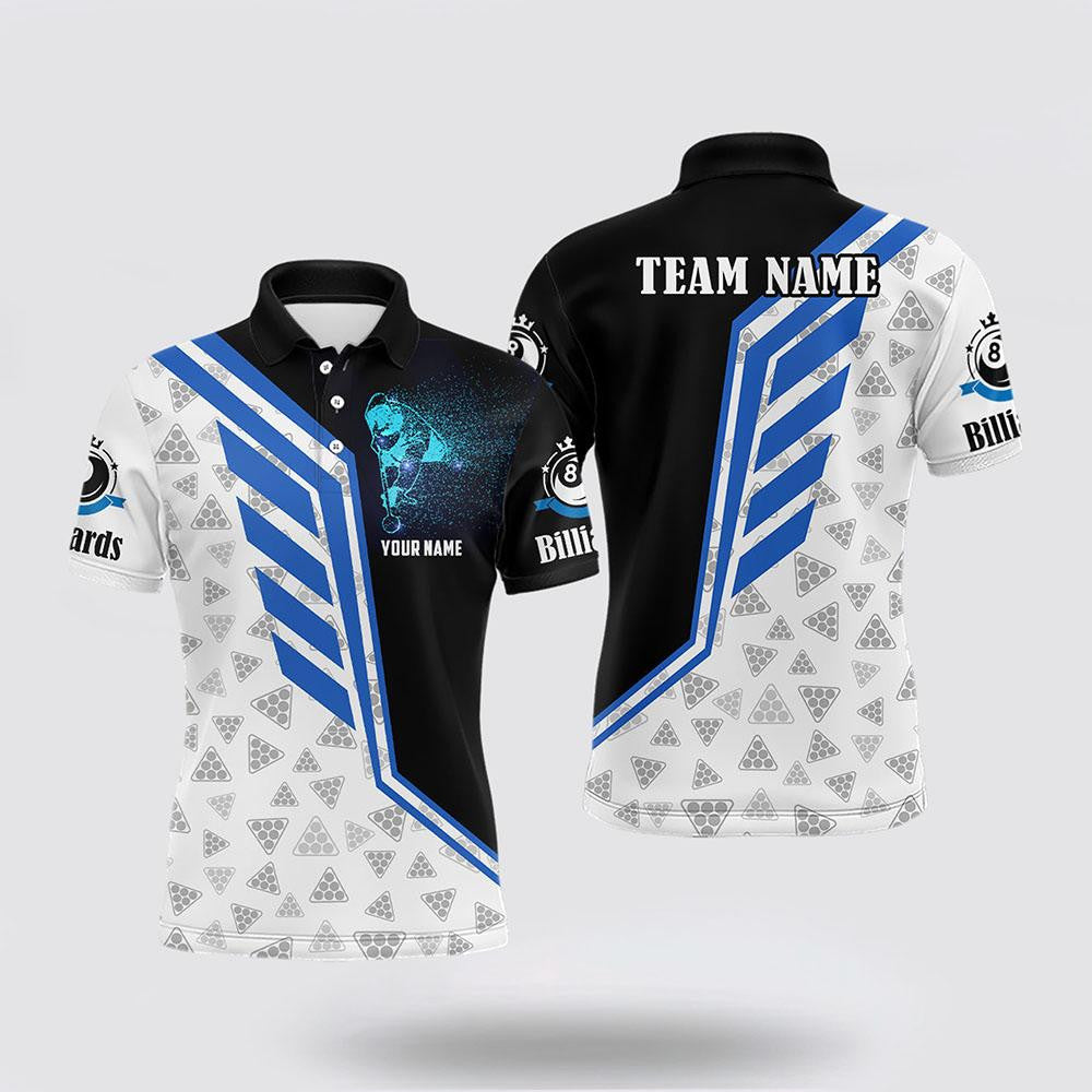 Billiard Polo Shirts, 3D Billiard Player, Billiard Shirt Designs