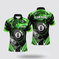 Billiard Polo Shirts, 8 Ball Pool Billiard Jerseys Green Billiard Polo Shirts, Billiard Shirt Designs