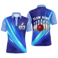 Bowling Shirt For Men Custom Bowling Polo Shirt For Team Navy Bowling Polo Shirt, Personalized Bowling Team Shirt
